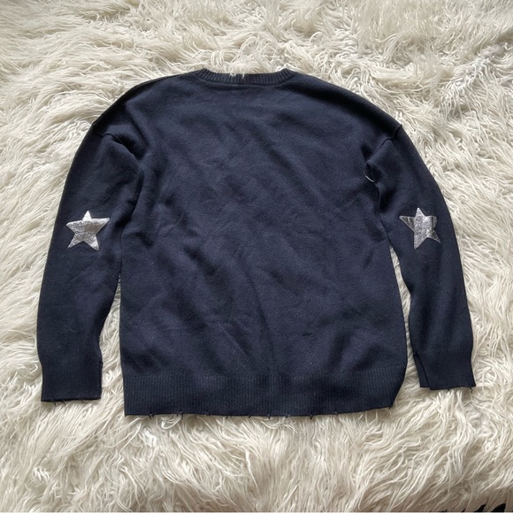 🆕 Zadig & Voltaire Cici Star Patch Cashmere Sweater - Picture 5 of 5